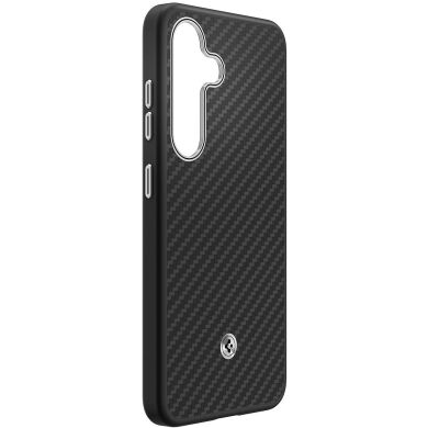 Захисний чохол Spigen (SGP) Enzo Aramid (MagFit) для Samsung Galaxy S25 Plus (S936) ACS09120 / GP-FPS936PGABW - Black / Silver