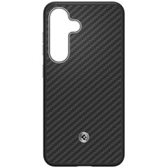 Захисний чохол Spigen (SGP) Enzo Aramid (MagFit) для Samsung Galaxy S25 Plus (S936) ACS09120 / GP-FPS936PGABW - Black / Silver
