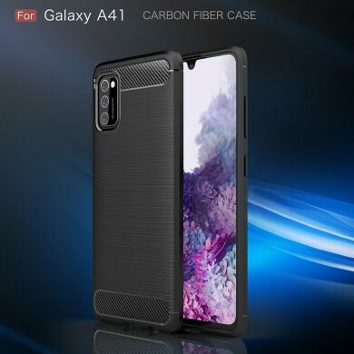 Защитный чехол UniCase Carbon для Samsung Galaxy A41 (A415) - Dark Blue