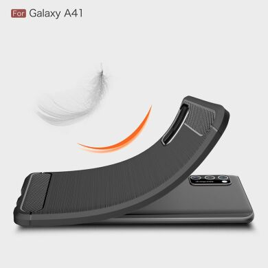 Захисний чохол UniCase Carbon для Samsung Galaxy A41 (A415) - Red