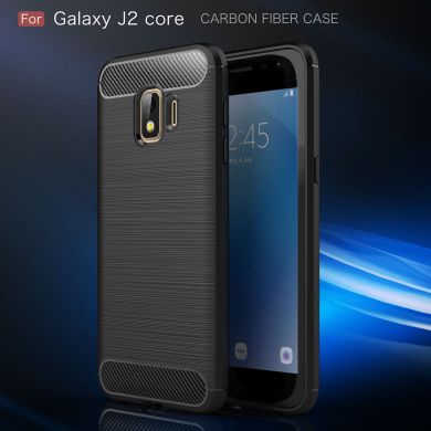 Защитный чехол UniCase Carbon для Samsung Galaxy J2 Core (J260) - Black