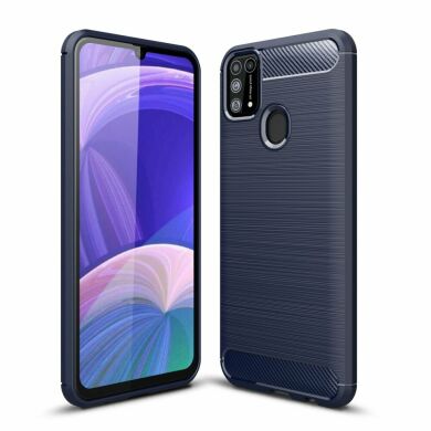 Защитный чехол UniCase Carbon для Samsung Galaxy M31 (M315) - Blue