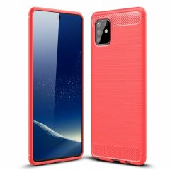 Защитный чехол UniCase Carbon для Samsung Galaxy Note 10 Lite (N770) - Red