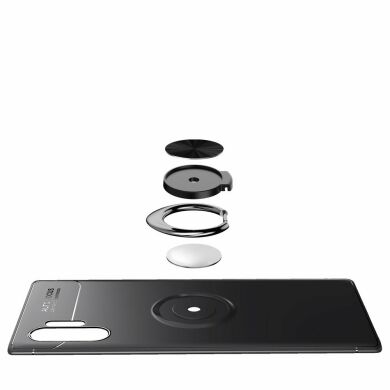 Защитный чехол UniCase Magnetic Ring для Samsung Galaxy Note 10+ (N975) - Black / Red