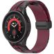 Ремешок Deexe Camo Silicone для Samsung Galaxy Watch 4 / 4 Classic / 5 / 5 Pro - Wine Red. Фото 4 из 7