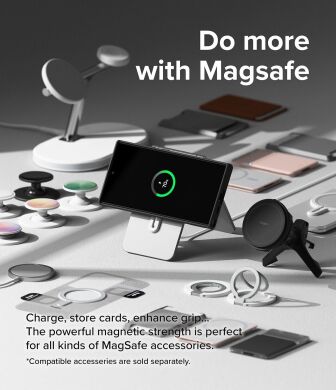 Защитный чехол Ringke Silicone Magnetic для Samsung Galaxy S24 Ultra (S928) 8809961783968 - Black