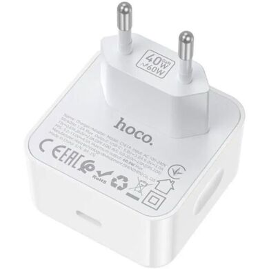 Сетевое зарядное устройство Hoco C161A PD40W (Type-C) - White