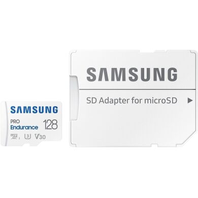 Карта памяти MicroSDXC Samsung PRO Endurance 128GB C10 UHS-I R100MB/s + адаптер (MB-MJ128KA/EU) - White