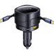 Автомобільний зарядний пристрій Baseus Enjoyment Max Retractable (90W) + кабель Type-C+Type-C (C00035507121) - Black