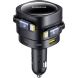 Автомобільний зарядний пристрій Baseus Enjoyment Max Retractable (90W) + кабель Type-C+Type-C (C00035507121) - Black