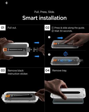 Комплект захисних стекол Spigen GLAS.tR EZ Fit Pro (FP) для Samsung Galaxy S26 (S942) AGL11095