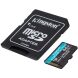 Карта памяти Kingston MicroSDXC Canvas Go Plus Gen4 64GB UHS-I U3 V30 A2 R200 + адаптер (SDCG4/64GB) - Black. Фото 2 из 3