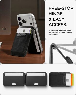 Кардхолдер Spigen Slim Fold (Mag Fit) | S314-4 (AFA11591) - Black