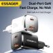 Мережевий зарядний пристрій ESSAGER Gamet 33W GaN C+U (ECT33W-GMB01-Z) - Black