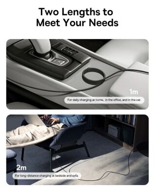 Кабель Baseus Dura Series Type-C to Type-C (100W, 1m) P10377803U01-00 - Black / Gold