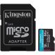 Карта памяти Kingston MicroSDXC Canvas Go Plus Gen4 64GB UHS-I U3 V30 A2 R200 + адаптер (SDCG4/64GB) - Black. Фото 1 из 3