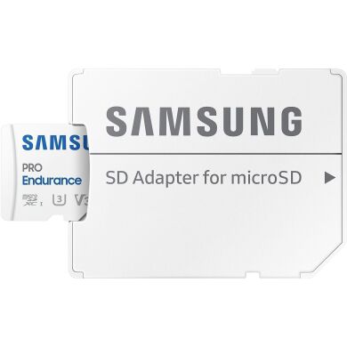 Карта памяти MicroSDXC Samsung PRO Endurance 128GB C10 UHS-I R100MB/s + адаптер (MB-MJ128KA/EU) - White