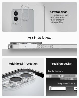 Защитный чехол Spigen (SGP) Liquid Crystal для Samsung Galaxy S25 Edge (S937) ACS09425 - Crystal Clear