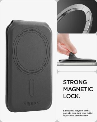 Кардхолдер Spigen Slim Fold (Mag Fit) | S314-4 (AFA11591) - Black