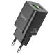 Сетевое зарядное устройство Hoco N13 PD 30W + QC3.0 - Black. Фото 1 из 11