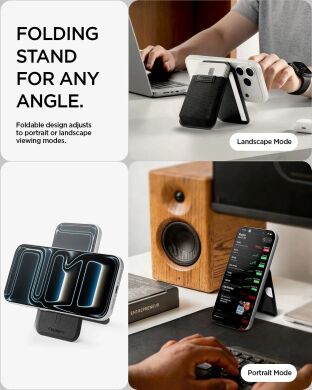 Кардхолдер Spigen Slim Fold (Mag Fit) | S314-4 (AFA11591) - Black