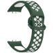 Ремешок Deexe Dot Color для Samsung Galaxy Fit 3 - Dark Green / White. Фото 3 из 7