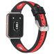 Ремінець Deexe Holes Design для Samsung Galaxy Fit 3 - Black / Red