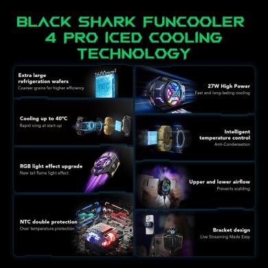 Кулер-вентилятор для смартфона Black Shark FunCooler 4 Pro - Black