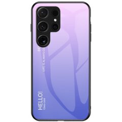 Защитный чехол Deexe Gradient Color для Samsung Galaxy S24 Ultra - Pink / Purple