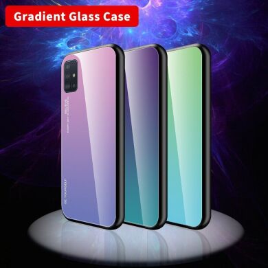 Защитный чехол Deexe Gradient Color для Samsung Galaxy A51 (А515) - Purple / Blue