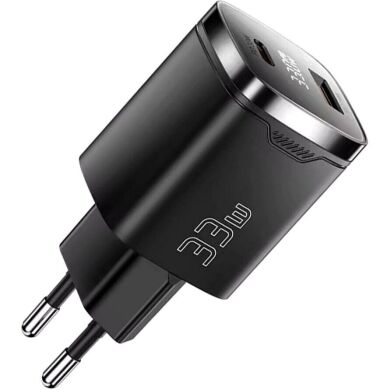 Мережевий зарядний пристрій ESSAGER Gamet 33W GaN C+U (ECT33W-GMB01-Z) - Black