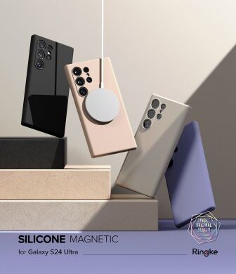Защитный чехол Ringke Silicone Magnetic для Samsung Galaxy S24 Ultra (S928) 8809961783968 - Black