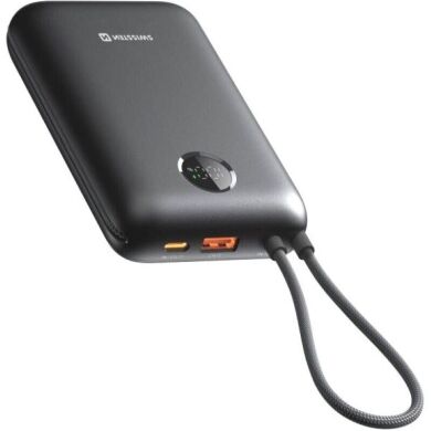 Внешний аккумулятор SWISSTEN VoltBox PD35W (20000mAh) + кабель Type-C + Lightning - Black