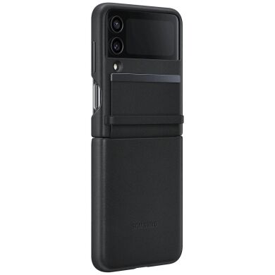 Захисний чохол Flap Leather Cover для Samsung Galaxy Flip 4 (EF-VF721LBEGUA) - Black