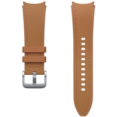 Оригінальний ремінець Hybrid Eco-Leather Band (S/M) для Samsung Galaxy Watch 4 / 4 Classic / 5 / 5 Pro / 6 / 6 Classic (ET-SHR95SDEGEU) - Camel