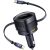 Автомобільний зарядний пристрій Baseus Enjoyment Max Retractable (90W) + кабель Type-C+Type-C (C00035507121) - Black