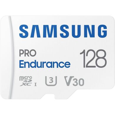 Карта памяти MicroSDXC Samsung PRO Endurance 128GB C10 UHS-I R100MB/s + адаптер (MB-MJ128KA/EU) - White