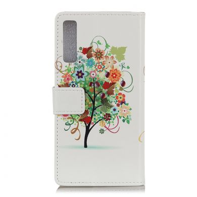 Чохол Deexe Life Style Wallet для Samsung Galaxy A7 2018 (A750), Flowers Tree with Fruits