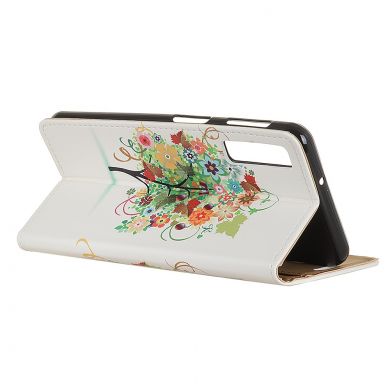 Чохол Deexe Life Style Wallet для Samsung Galaxy A7 2018 (A750), Flowers Tree with Fruits