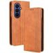 Чехол Deexe Retro Style (FF) для Samsung Galaxy Fold 8 Ultra - Brown. Фото 1 из 7