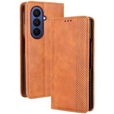 Чехол Deexe Retro Style (FF) для Samsung Galaxy Fold 8 Ultra - Brown