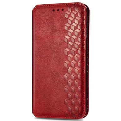 Чехол Deexe Rhombus Wallet для Samsung Galaxy A24 (A245) - Red