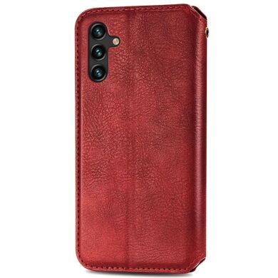 Чохол Deexe Rhombus Wallet для Samsung Galaxy A24 (A245) - Red