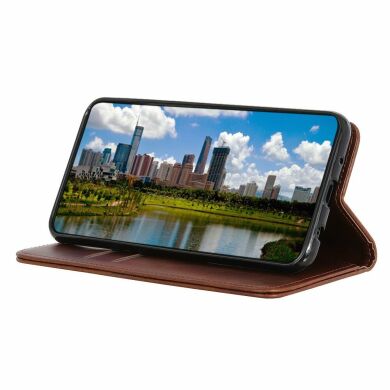 Чехол Deexe Wallet Case для Samsung Galaxy A21s (A217) - Coffee