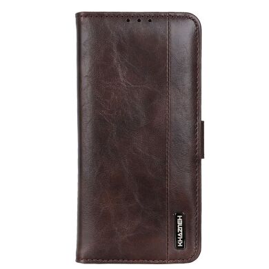 Чехол KHAZNEH Leather Wallet для Samsung Galaxy A32 - Brown