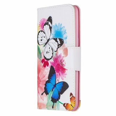 Чехол-книжка Deexe Color Wallet для Samsung Galaxy A10s (A107) - Butterflies