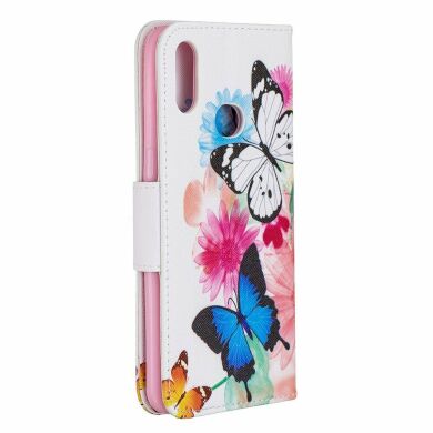 Чехол-книжка Deexe Color Wallet для Samsung Galaxy A10s (A107) - Butterflies