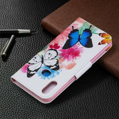 Чехол-книжка Deexe Color Wallet для Samsung Galaxy A10s (A107) - Butterflies