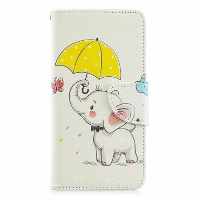 Чохол-книжка Deexe Color Wallet для Samsung Galaxy A40 (А405) - Elephant Holding an Umbrella