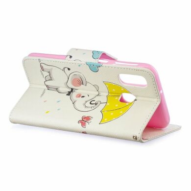 Чохол-книжка Deexe Color Wallet для Samsung Galaxy A40 (А405) - Elephant Holding an Umbrella
